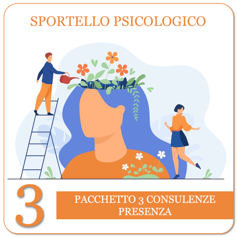 Sportello di ascolto psicologico - presenza - pacchetto 3 consulenze