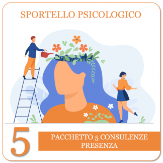 Sportello di ascolto psicologico - presenza - pacchetto 5 consulenze