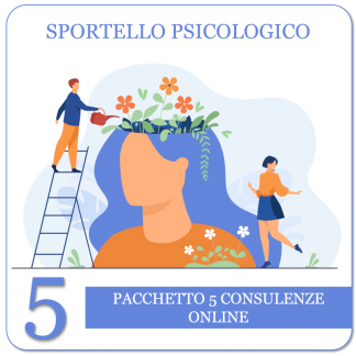 Sportello di ascolto psicologico - online - pacchetto 5 consulenze