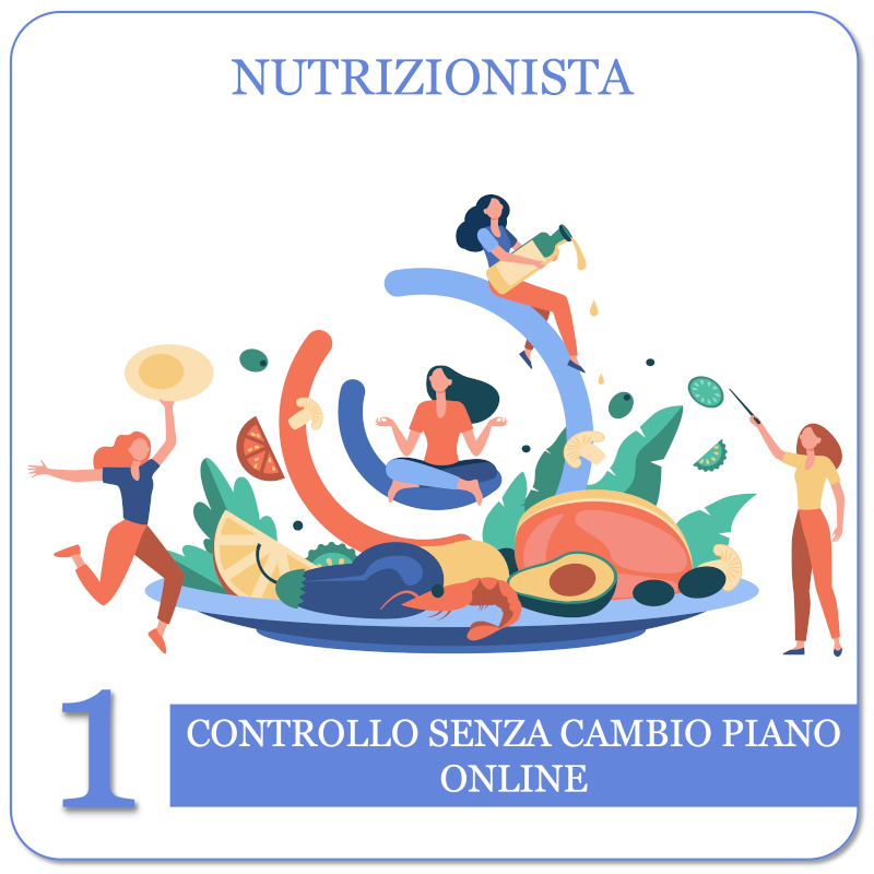 Nutrizionista - online - controllo senza cambio piano
